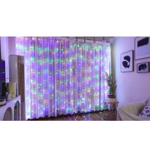 Kurtyna LED USB 5V 300 LED 3x3m pilot RGB | LVT