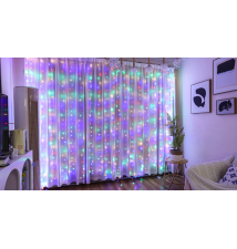 Kurtyna LED USB 5V 300 LED 3x3m pilot RGB