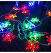 Łańcuch LED świąteczny gwiazdki 10 LED 2m RGB | LVT