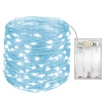 Łańcuch LED świąteczny 3xAA 30 LED 3m 6500K | LVT